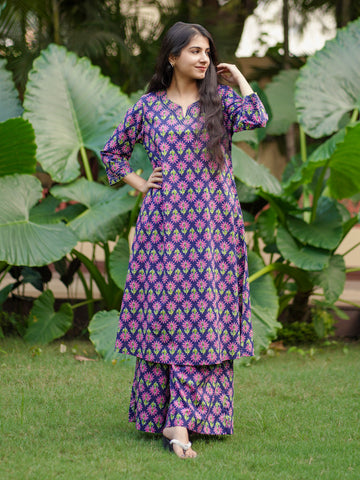 Neel Gulabi Co-ord Set