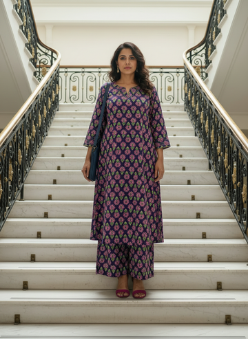 Neel Gulabi Co-ord Set