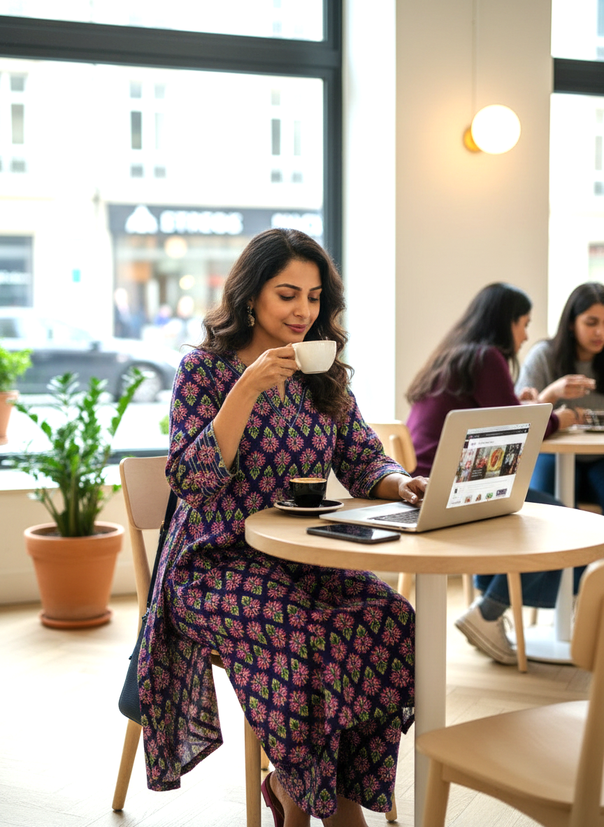 Neel Gulabi Co-ord Set